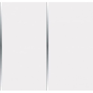 Tradeline Gloss White V Chrome - 8mm