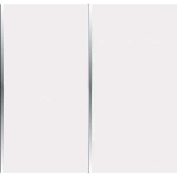 Tradeline Gloss White V Chrome - 8mm