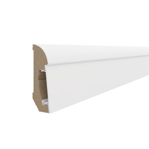 White E101 65mm x 2.4m Vox Skirting Board
