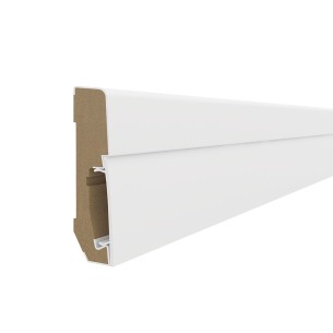 White E301 75mm x 2.4m Vox Skirting Board