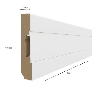 White E401 100mm x 2.4m Vox Skirting Board 2