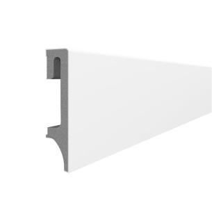 White ESP201 80mm x 2.4m Vox Skirting Board
