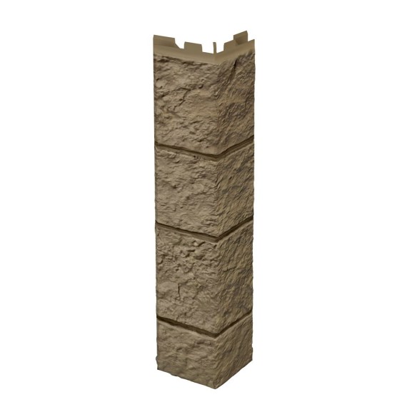 Solid System Light Brown Sandstone External Corner Solid System Light Brown Sandstone External Corner