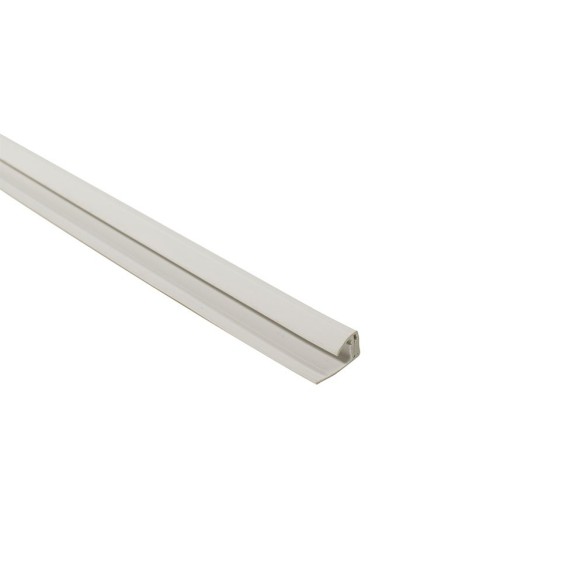 2-Part 8mm End Profile | White | Plastic 2-Part 8mm End Profile | White | Plastic