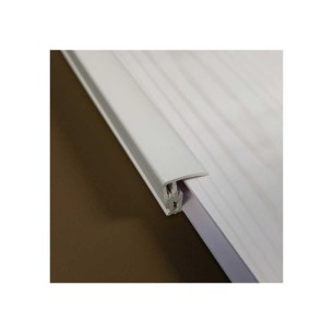 2-Part 8mm End Profile | White | Plastic 2