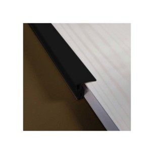2-Part 8mm End Profile | Black | Plastic 2