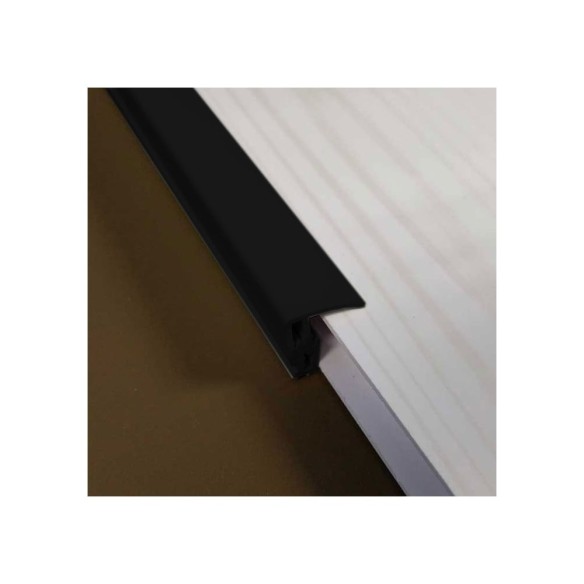 2-Part 8mm End Profile | Black | Plastic 2-Part 8mm End Profile | Black | Plastic