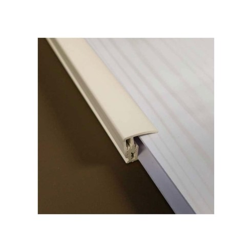 2-Part 8mm End Profile | Beige | Plastic