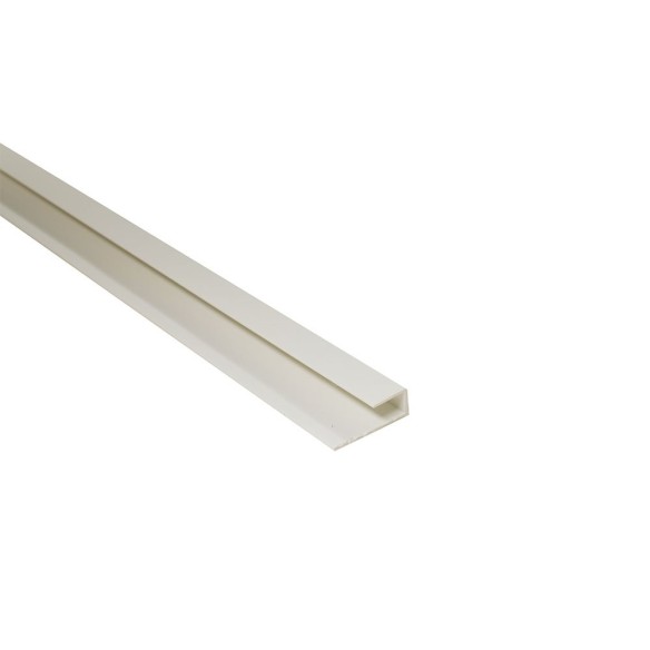 1-Part 8mm End Profile | White | Plastic 1-Part 8mm End Profile | White | Plastic