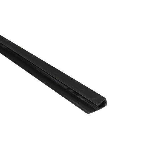 1-Part 8mm End Profile | Black | Plastic 1-Part 8mm End Profile | Black | Plastic