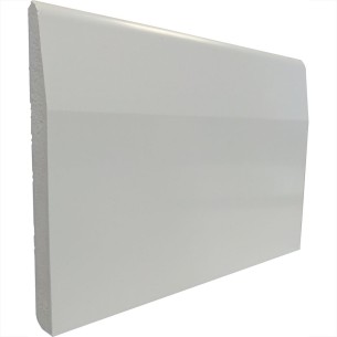 PVC Chamfered Skirting Board | 95mm | Gloss White 2