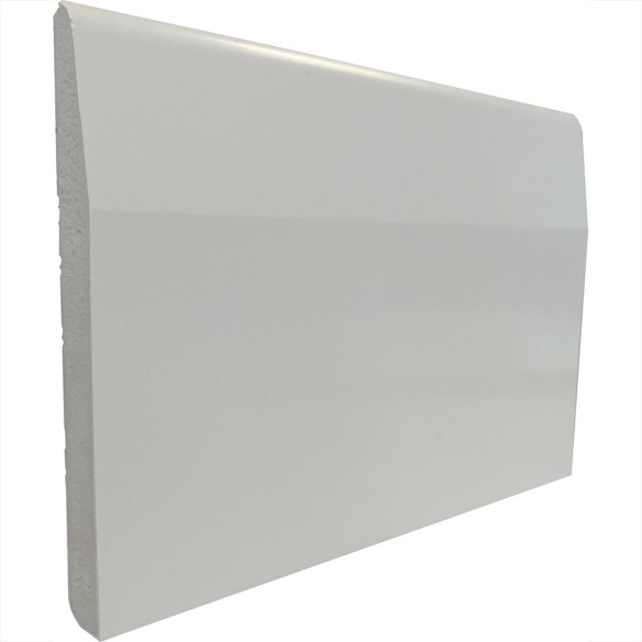 PVC Chamfered Skirting Board | 95mm | Gloss White PVC Chamfered Skirting Board | 95mm | Gloss White