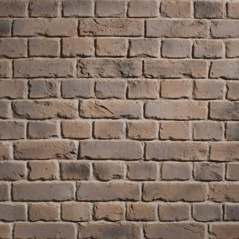 Old British Brick Brown Panel Stone