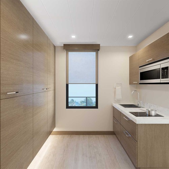 Decorceil White Wood / White V 2.7m