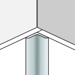 Aluminium Inside Corner Profile Black 2