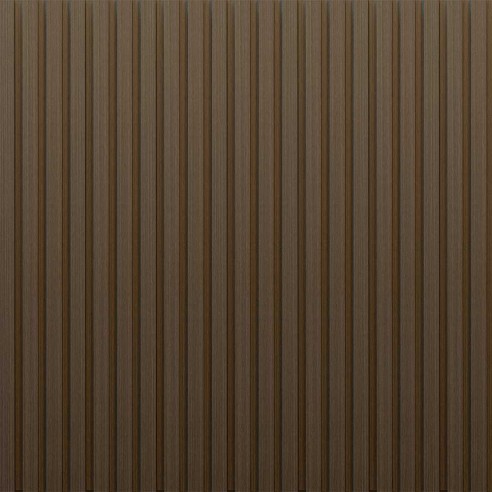 MB Thermo-Slat Hickory Brown PVC Slat Panel