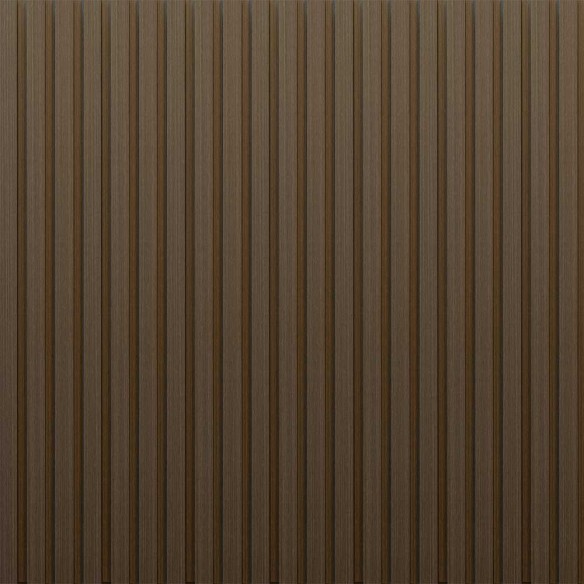 MB Thermo-Slat Hickory Brown PVC Slat Panel