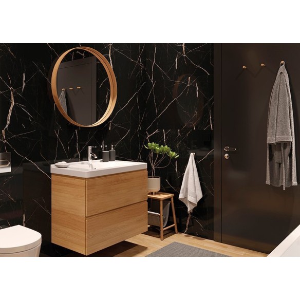 Small Tile Calacatta Black 300mm x 600mm