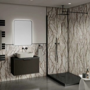 Decorwall Maxi Panel Gloss Antique Marble Shower Panel 2.4m x 90cm | CladdingKing