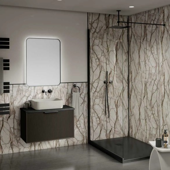 Decorwall Maxi Panel Gloss Antique Marble Shower Panel 2.4m x 90cm | CladdingKing