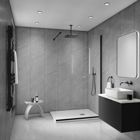 Decorwall Elegance Mineral Flint PVC Wall Panel 2.7m | CladdingKing