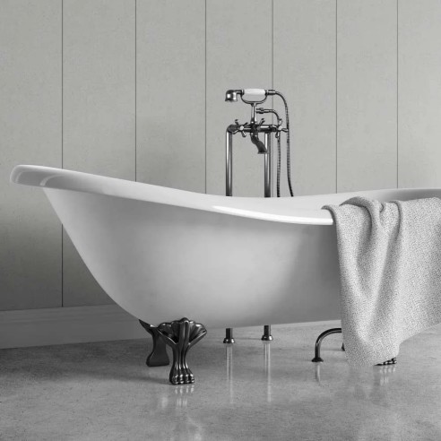 Decorwall Elegance Mineral - Lime PVC Wall Panel - 2.7m