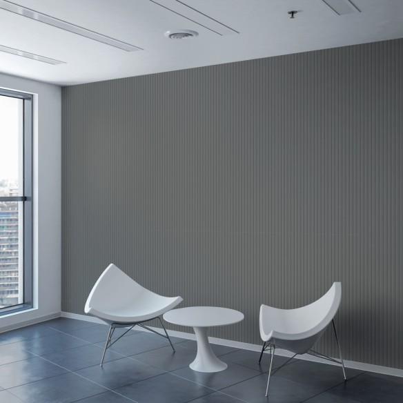 Vari Slat Grey Wall Panel