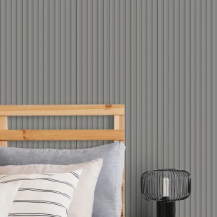 Vari Slat Grey Wall Panel