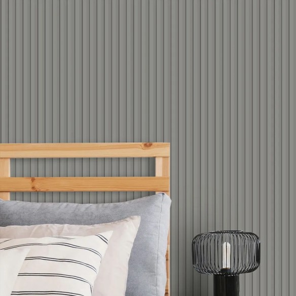Vari Slat Grey Wall Panel