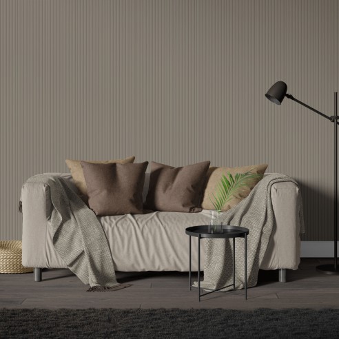 Decorwall Vari-Slat Taupe Slat Wall Panel 2.6m | CladdingKing