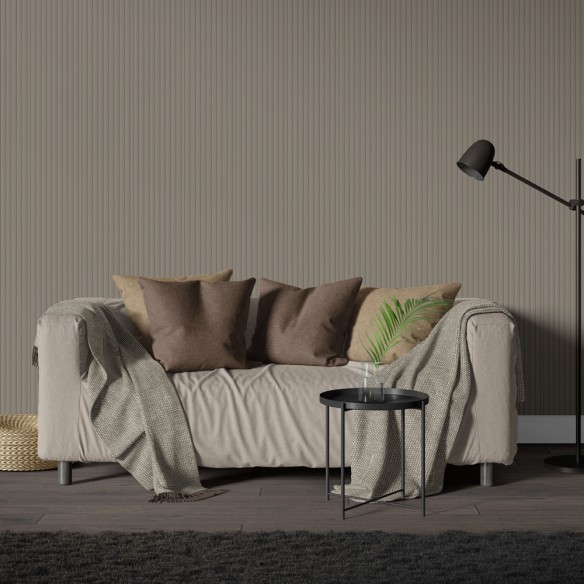 Vari Slat Taupe Wall Panel