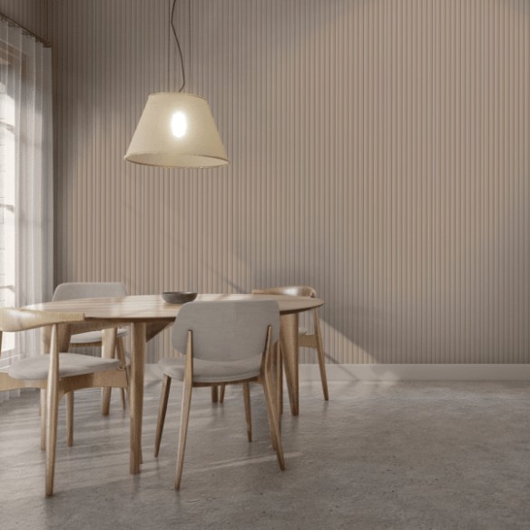 Decorwall Vari-Slat - Cashmere Slat Wall Panel - 2.6m