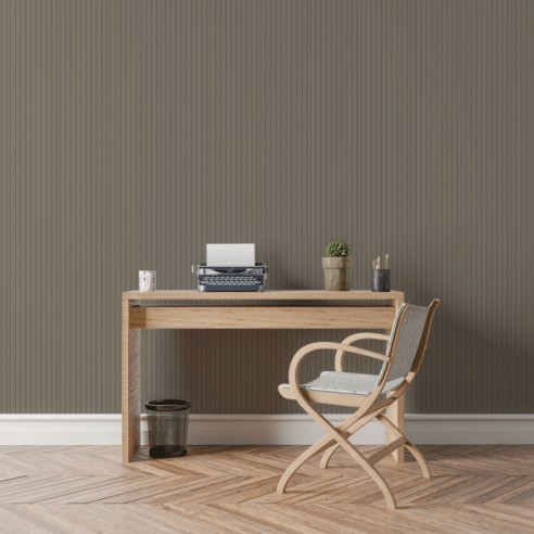 Decorwall Vari-Slat Taupe Slat Wall Panel 2.6m | CladdingKing