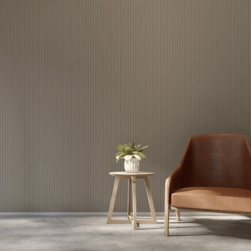 Decorwall Vari-Slat Taupe Slat Wall Panel 2.6m | CladdingKing