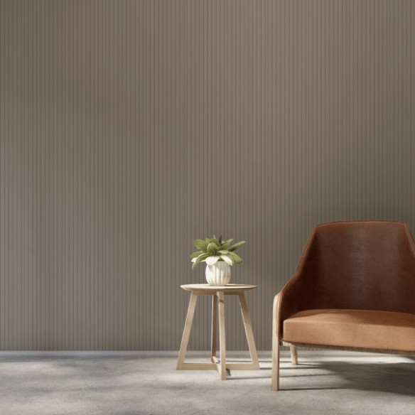 Decorwall Vari-Slat Taupe Slat Wall Panel 2.6m | CladdingKing