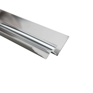 Decortrim Polished Silver Internal Corner Trim 5mm x 2.4m | CladdingKing