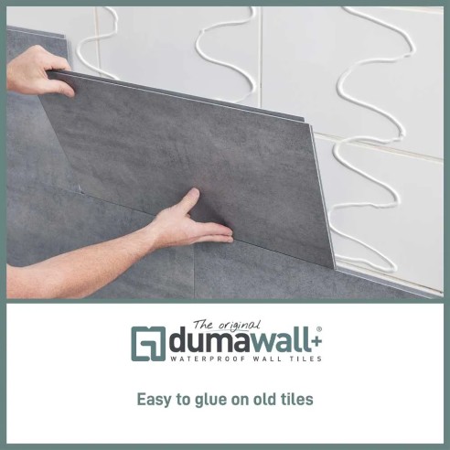 Dumawall+ Glossy Travis Bathroom Wall Tiles | CladdingKing