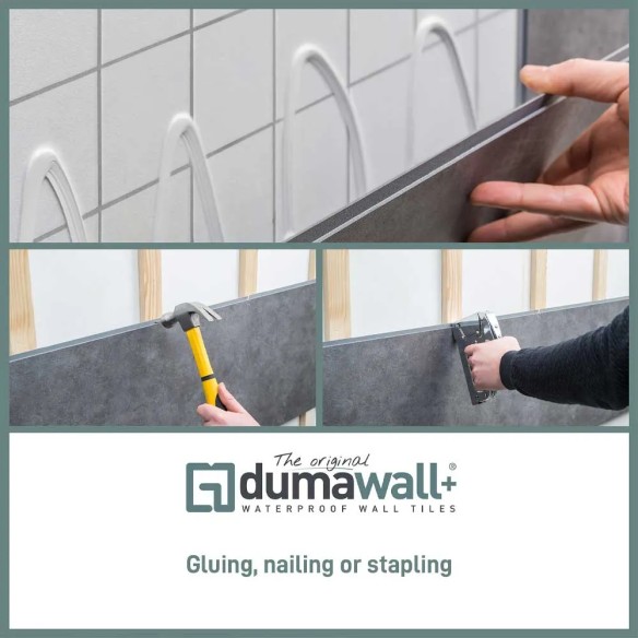 Dumawall+ Glossy Travis Bathroom Wall Tiles | CladdingKing