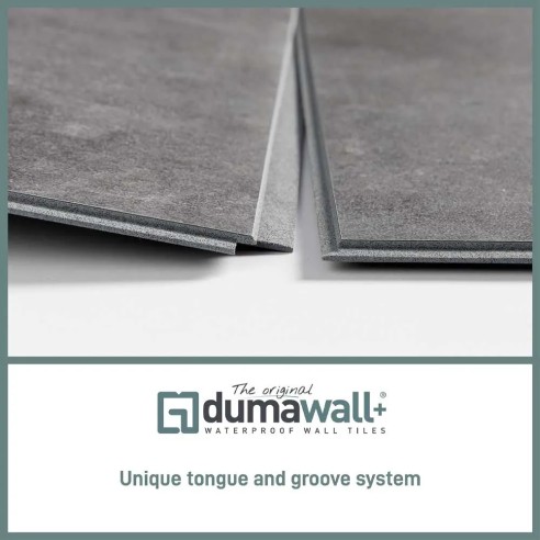 Dumawall+ Glossy Travis Bathroom Wall Tiles | CladdingKing