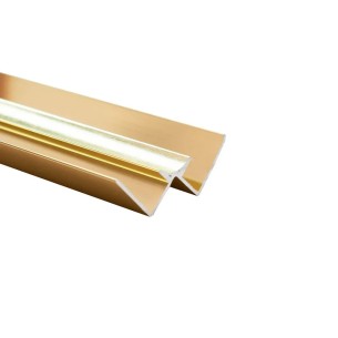 Decortrim Brushed Brass Internal Corner Trim 8.5mm x 2.6m | CladdingKing