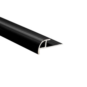 DecorTrim Matt Black External Quadrant Trim 5mm x 2.4m Metal