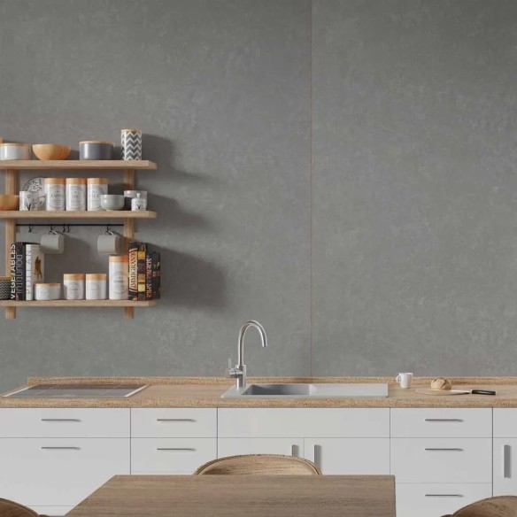 Decorwall Maxi Panel Matt Pewter Stone Shower Panel 2.4m x 90cm | CladdingKing
