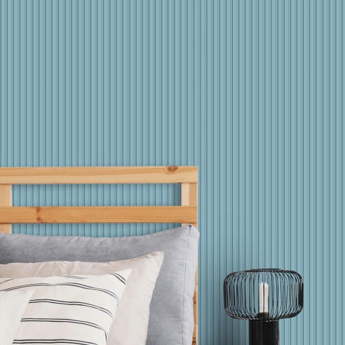 Decorwall Vari-Slat Blue Slat Wall Panel 2.6m | CladdingKing