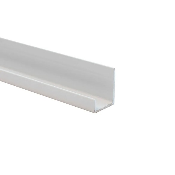 DecorTrim Starter / End Trim White Metal 11.5mm x 2.4m