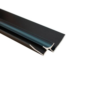 DecorTrim Internal Corner Trim Matt Black Metal 11.5mm x 2.4m