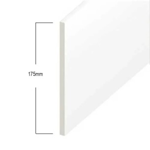 Tradeline White Flat Soffit Board 175mm x 3m uPVC