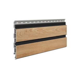 VOX Solvo SO-02 Double Panel Natural Oak V Black 3m PVC Cladding 2