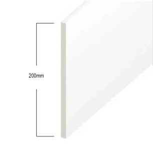 Tradeline White Flat Soffit Board 200mm x 3m | uPVC Roofline