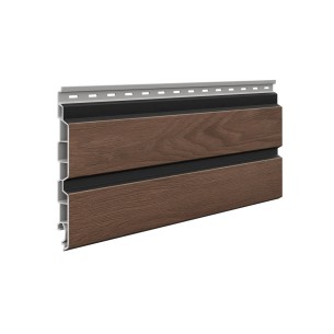 VOX Solvo SO-02 Double Panel Chocolate Oak V Black Cladding 3m 2