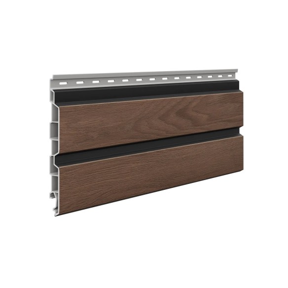VOX Solvo SO-02 Double Panel Chocolate Oak V Black Cladding 3m